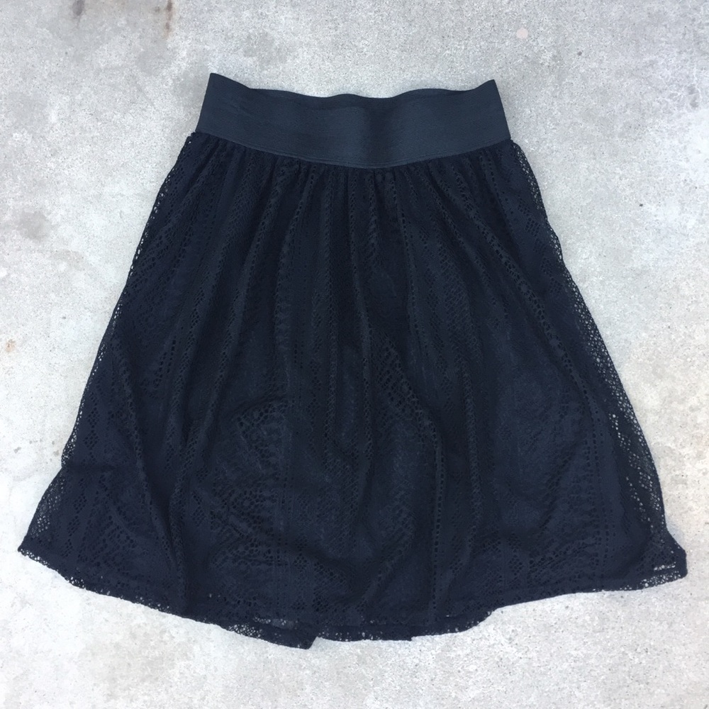 Black Lace Skirt